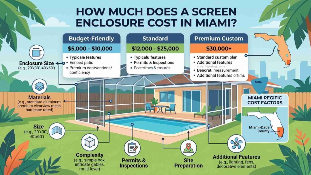 How Much Does a Screen Enclosure Cost in Miami